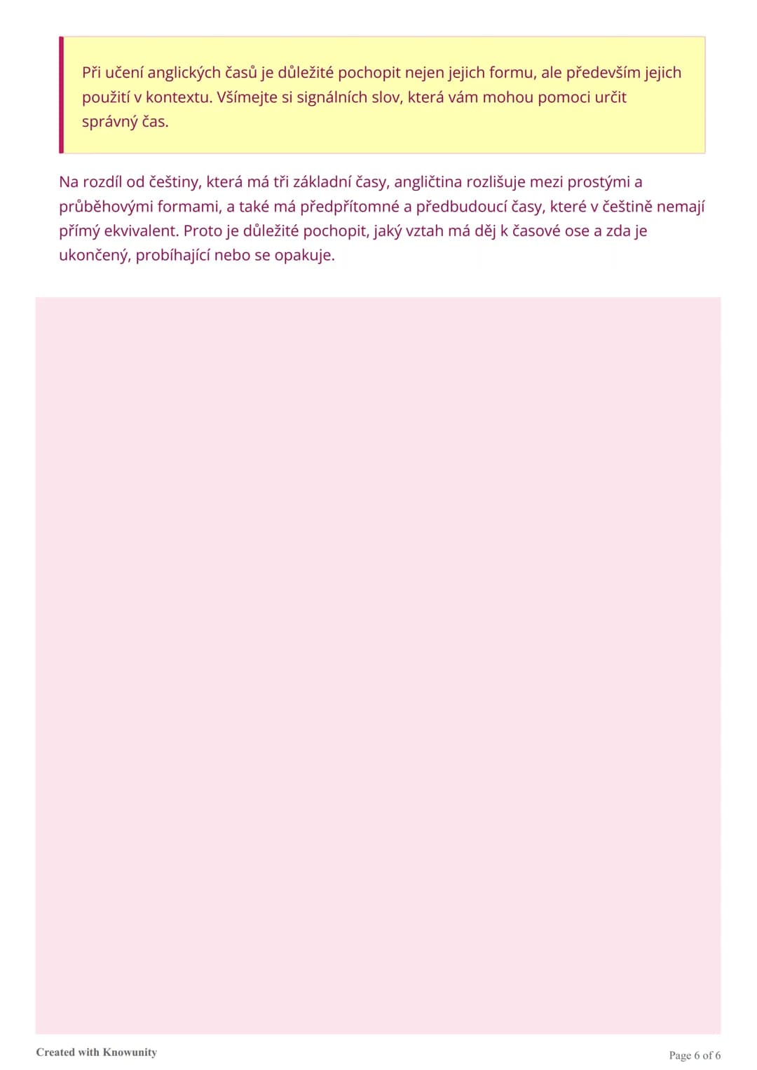 Přehled anglických časů
Kompletní přehled anglických časů s vysvětlením jejich použití, signálními slovy a příklady
pro snadné pochopení a u