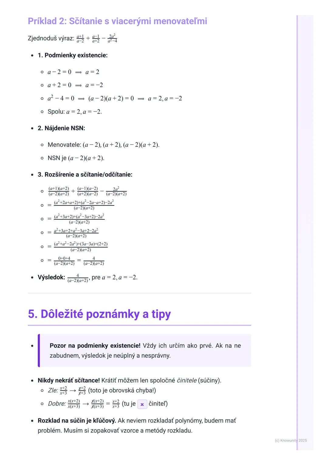 # Lomené výrazy

## 1. Úvod do lomených výrazov

Lomené výrazy sú vlastne zlomky, ale namiesto čísel máme v čitateli a/alebo
menovateli alge