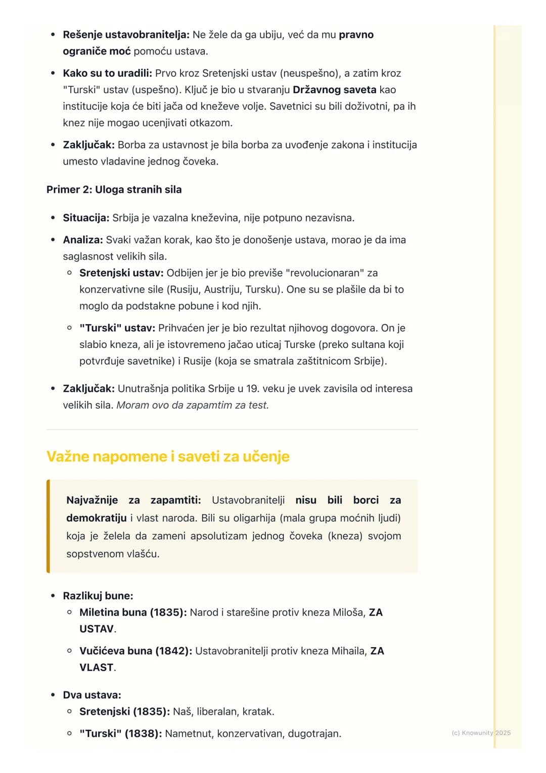 # Ustavobranitelji i borba za
ustavnost

Uvod u borbu za ustavnost

Posle Drugog srpskog ustanka, knez Miloš Obrenović je vladao Srbijom kao