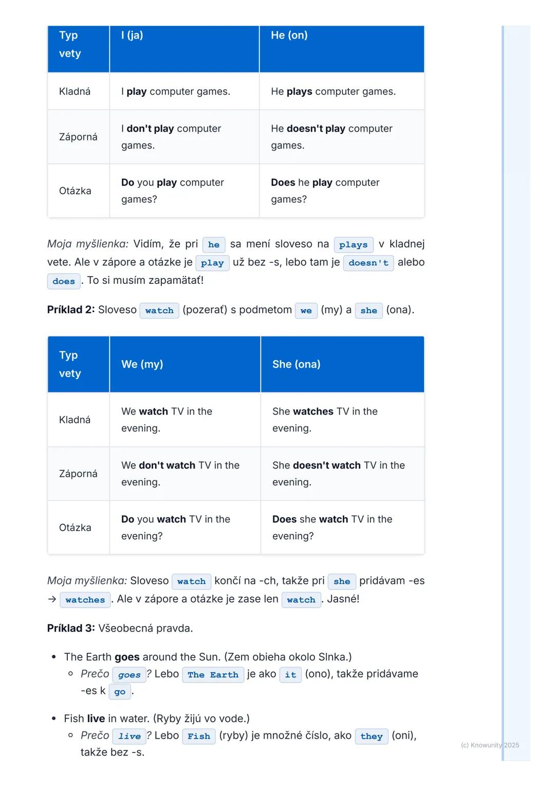 # Prítomný jednoduchý čas
(Present Simple)

1. Prehľad prítomného jednoduchého
času

Prítomný jednoduchý čas (po anglicky Present Simple) je