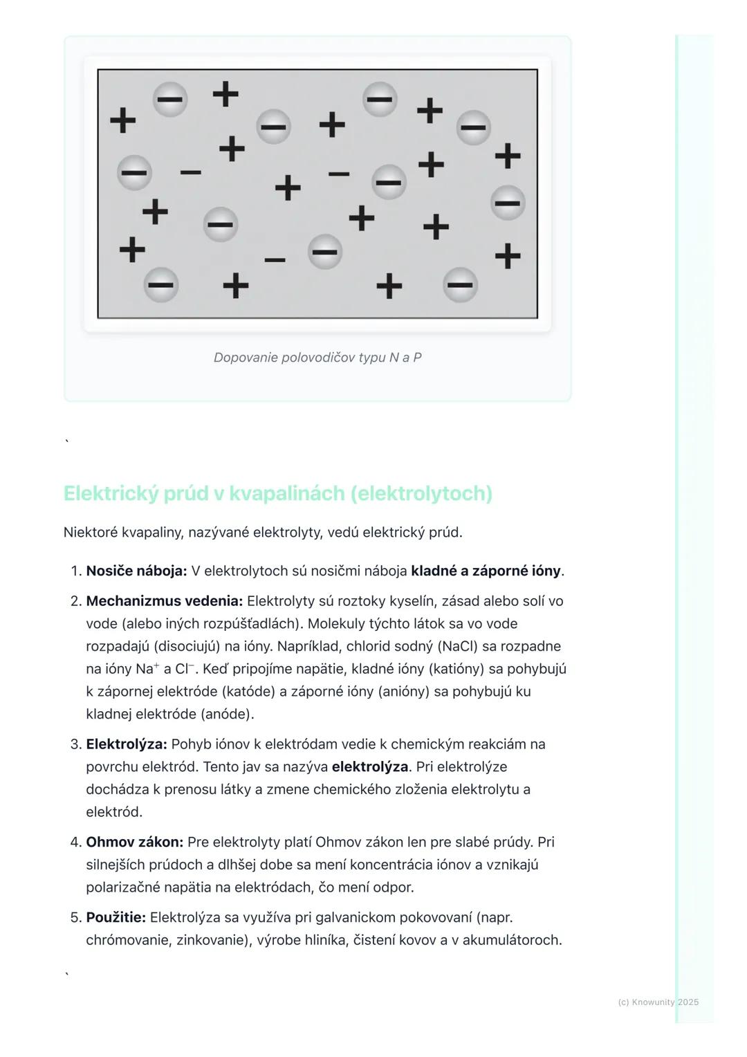 # Elektrický prúd v rôznych
prostrediach

1. Prehľad / Úvod

Dnes si zopakujeme, ako sa elektrický prúd správa v rôznych materiáloch. Je
dôl