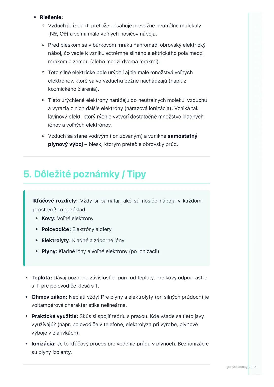 # Elektrický prúd v rôznych
prostrediach

1. Prehľad / Úvod

Dnes si zopakujeme, ako sa elektrický prúd správa v rôznych materiáloch. Je
dôl