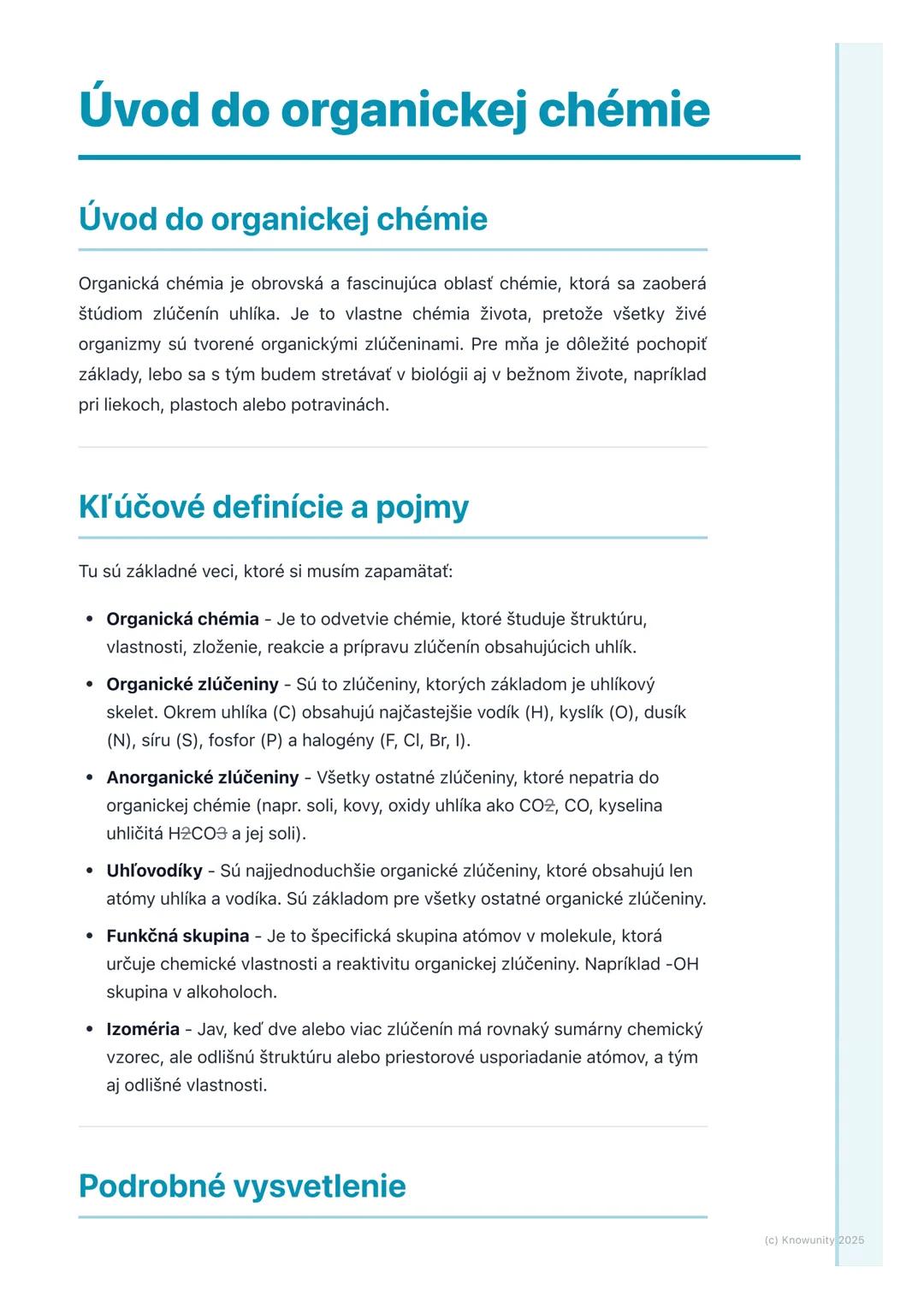 Základy organickej chémie: Porozumenie uhlíkovým zlúčeninám