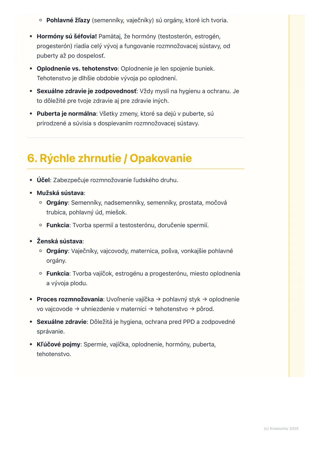 # Rozmnožovacia sústava

1. Prehľad rozmnožovacej sústavy

Rozmnožovacia sústava je veľmi dôležitá časť nášho tela, ktorá zabezpečuje,
aby s