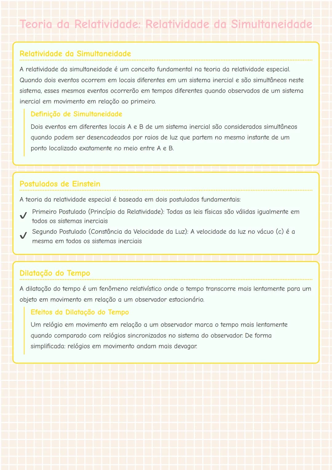 # Teoria da Relatividade: Relatividade da Simultaneidade

## Relatividade da Simultaneidade

A relatividade da simultaneidade é um conceito 