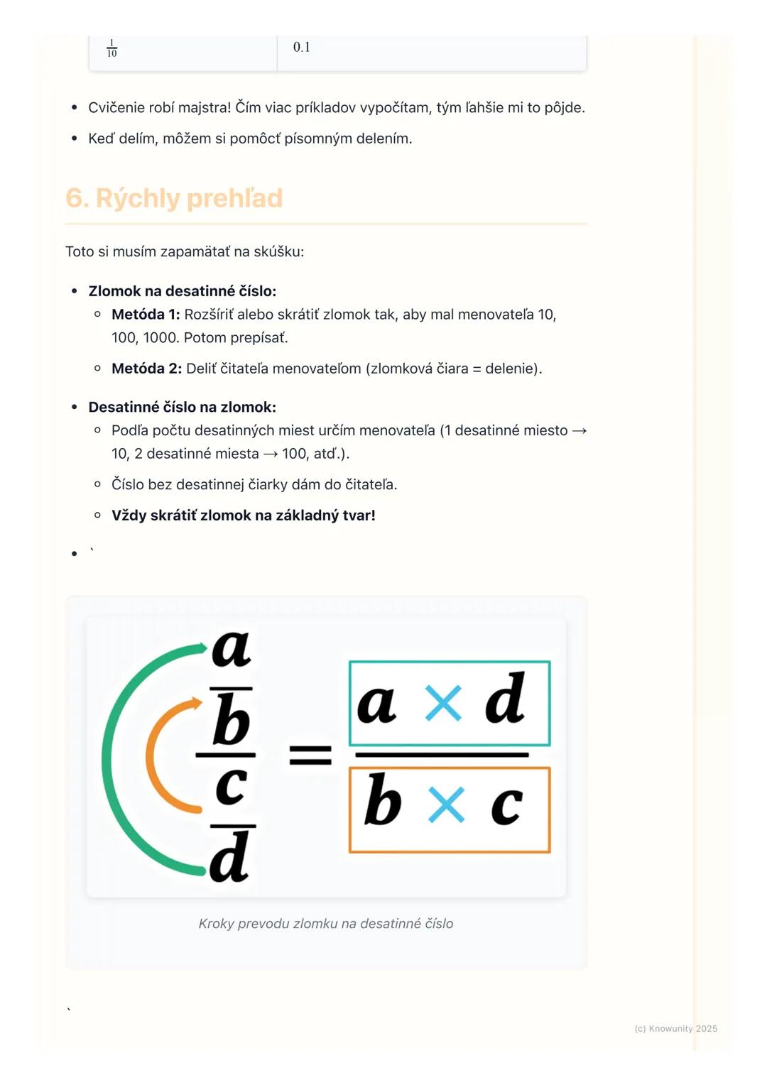 # Prevod zlomkov na desatinné
čísla a naopak

1.  Prehľad témy

Dnes sa budeme učiť, ako meniť zlomky na desatinné čísla a desatinné čísla
s