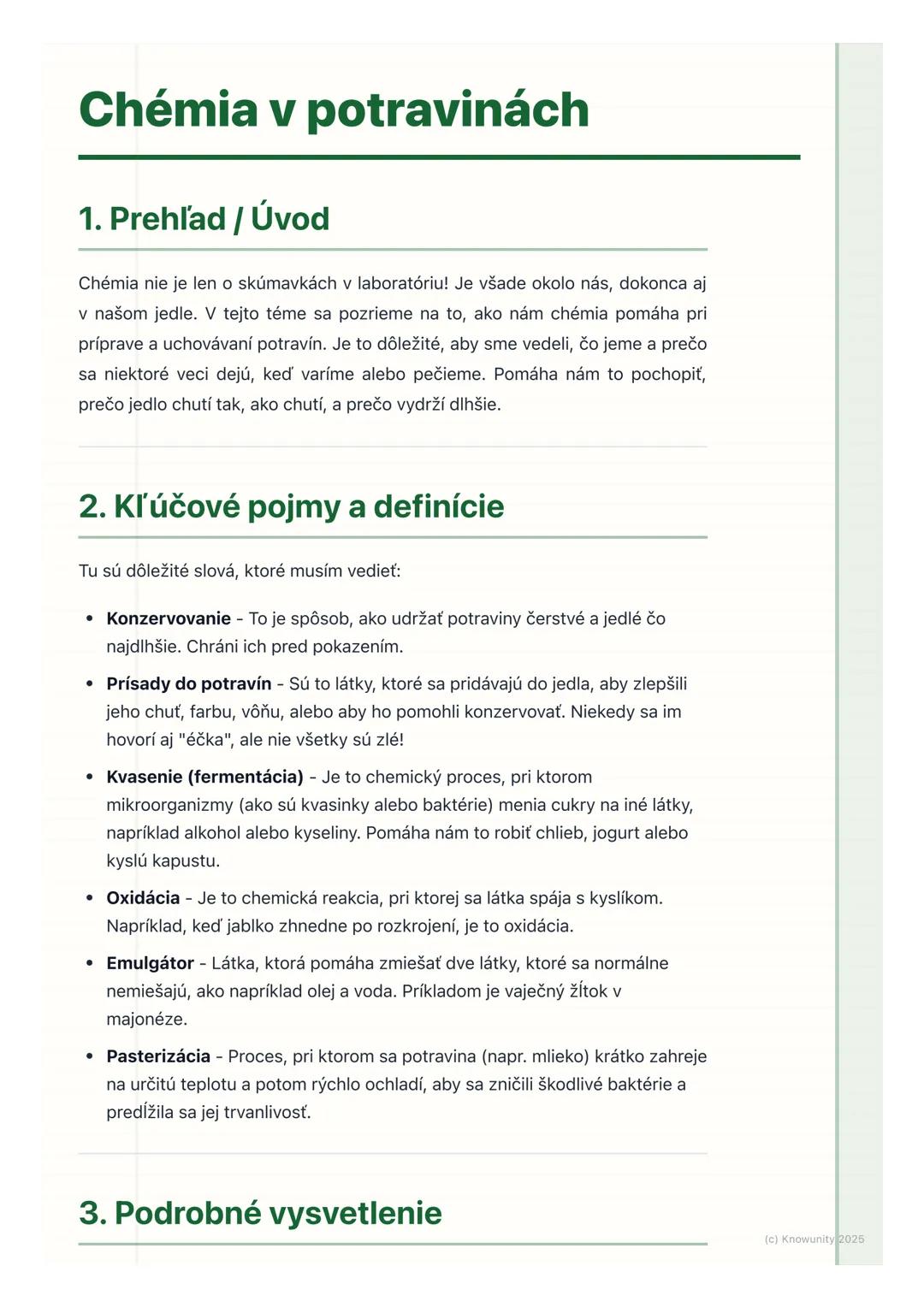 Chémia v potravinách: Úloha, význam a využitie