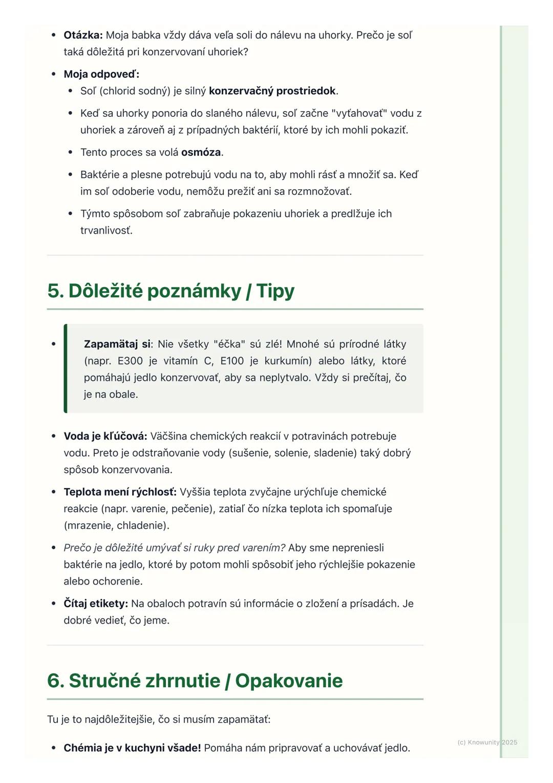 # Chémia v potravinách

1. Prehľad / Úvod

Chémia nie je len o skúmavkách v laboratóriu! Je všade okolo nás, dokonca aj
v našom jedle. V tej