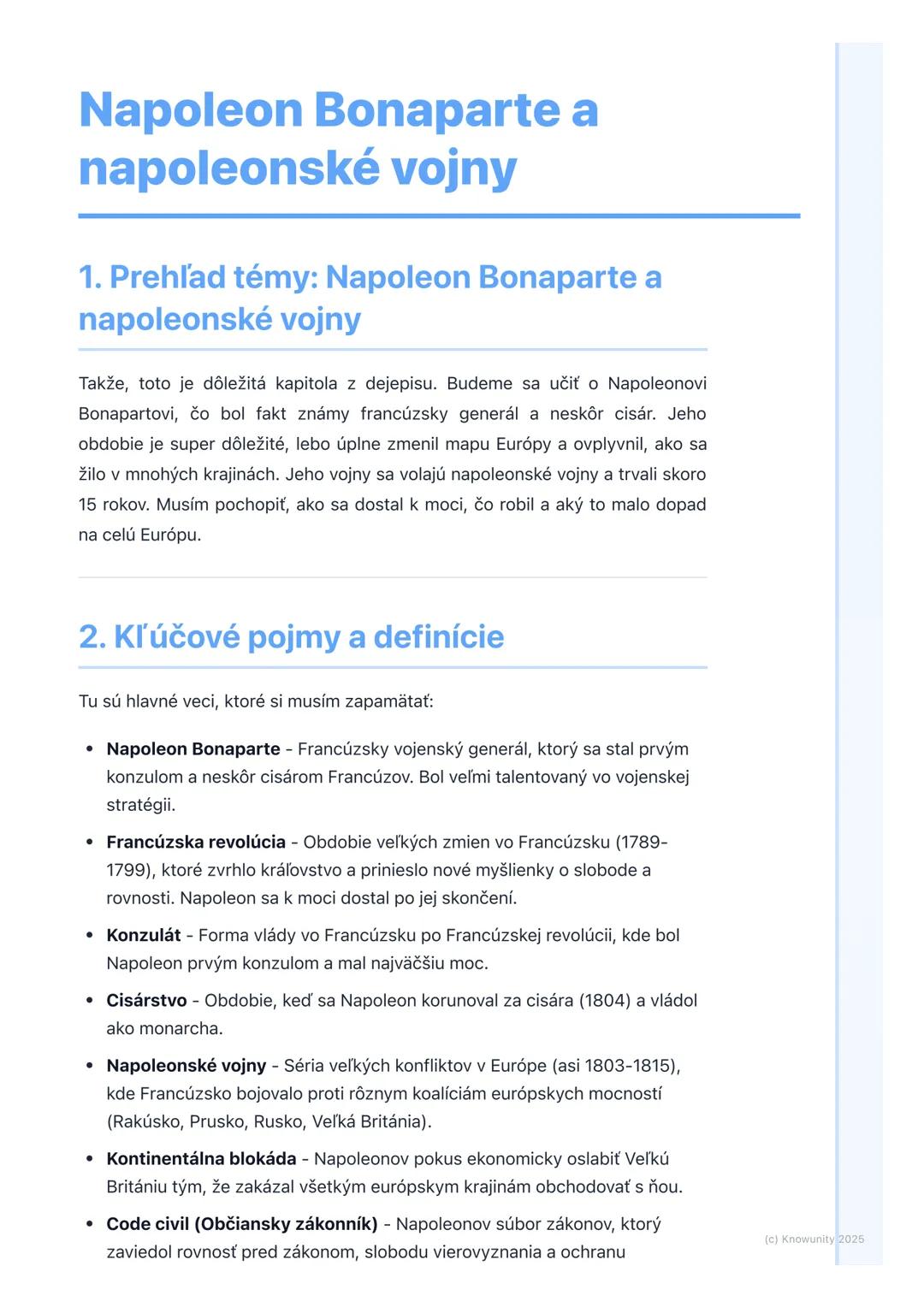 Napoleon Bonaparte a jeho úloha v napoleonských vojnách