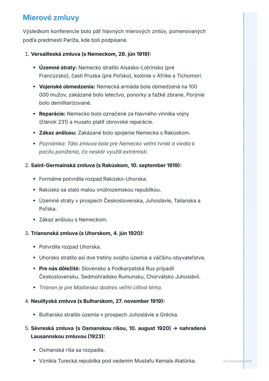 # Dôsledky prvej svetovej vojny
a Parížska mierová konferencia

1. Prehľad a úvod

Po štyroch rokoch brutálnych bojov sa prvá svetová vojna 