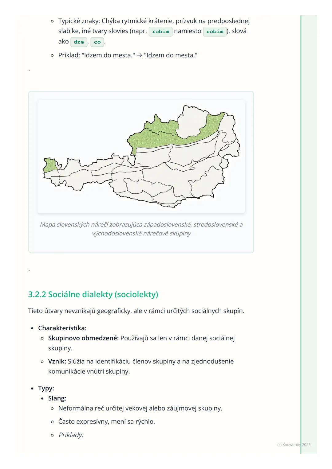 # Súčasný slovenský jazyk a
jeho útvary

1. Prehľad súčasného slovenského
jazyka

Slovenský jazyk, ktorý používame dnes, nie je jednotný. Ex