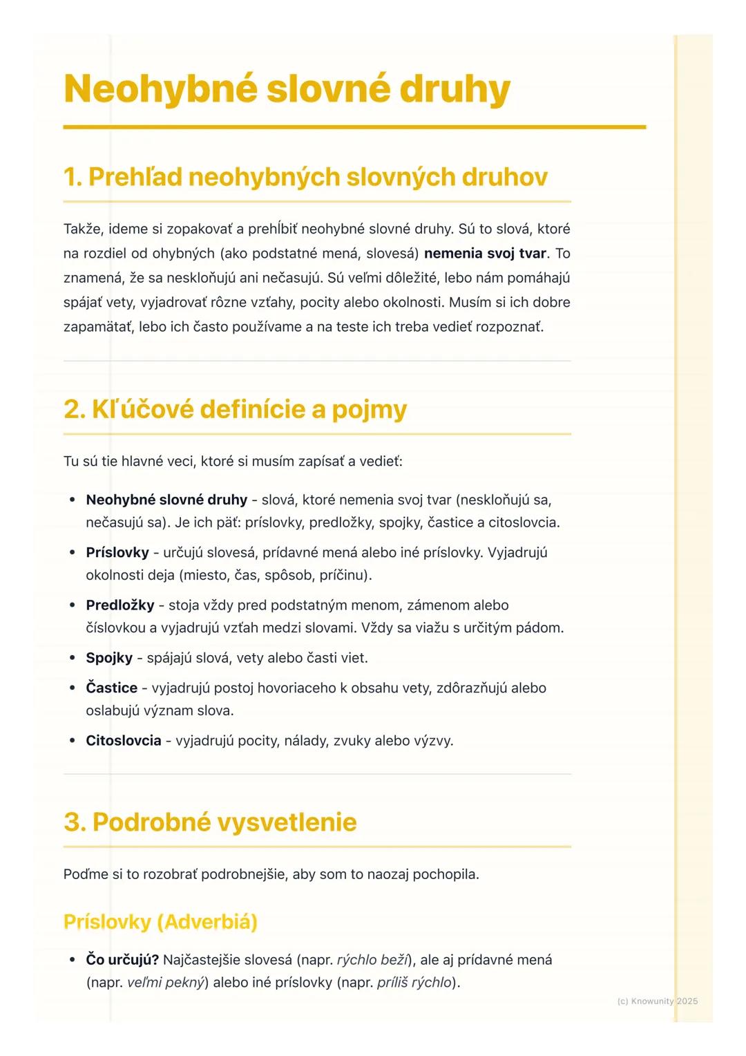 Neohybná slovenská slovíčka