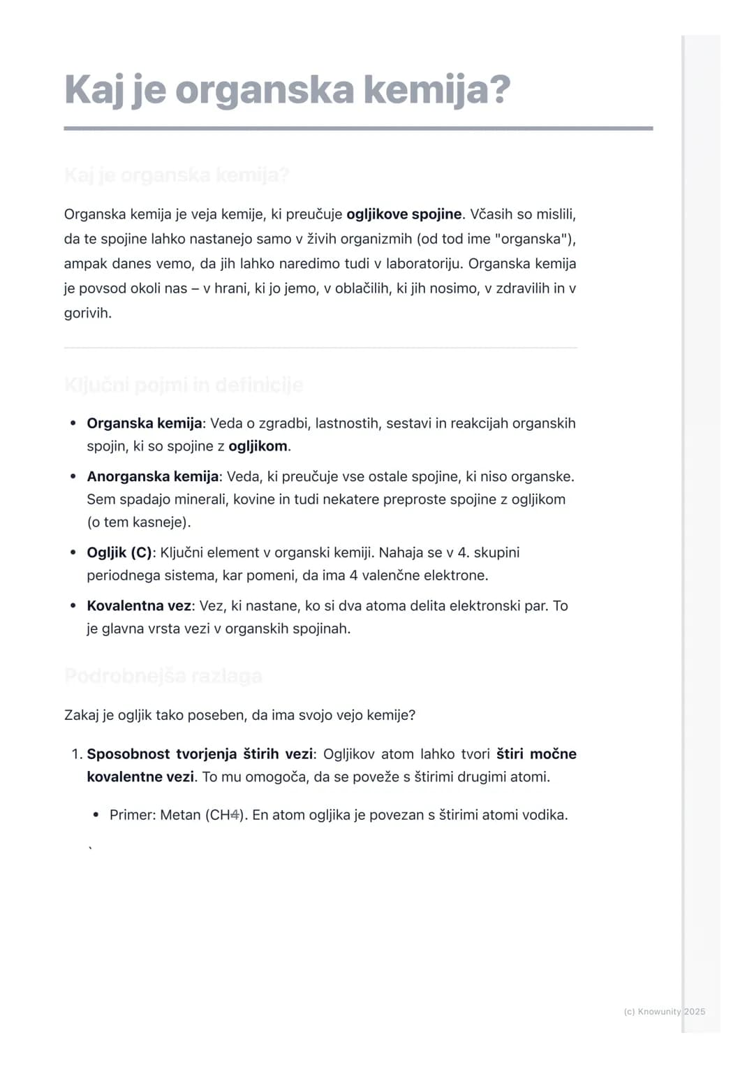 # Kaj je organska kemija?

Kaj je organska kemija?

Organska kemija je veja kemije, ki preučuje ogljikove spojine. Včasih so mislili,
da te 