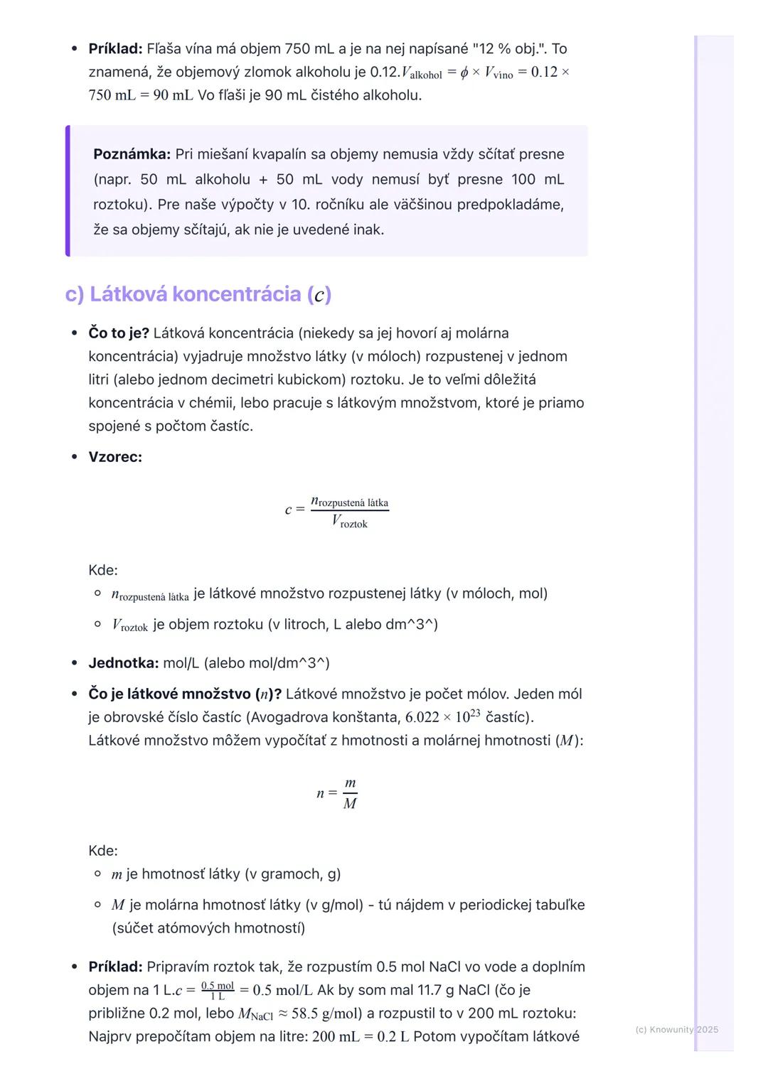 # Koncentrácia roztokov

## 1. Úvod do koncentrácie roztokov

Koncentrácia roztokov je super dôležitá téma v chémii, lebo nám hovorí, koľko
