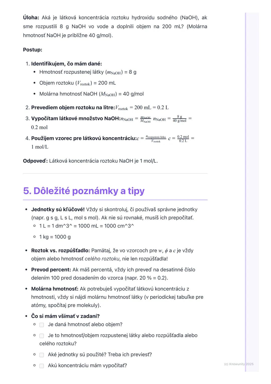 # Koncentrácia roztokov

## 1. Úvod do koncentrácie roztokov

Koncentrácia roztokov je super dôležitá téma v chémii, lebo nám hovorí, koľko
