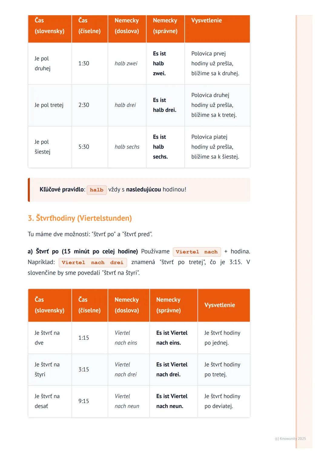 # Čas (celé hodiny, polhodiny,
štvrťhodiny)

1. Prehľad času v nemčine

Ahojte! Dnes si robím poznámky k téme čas v nemčine, lebo to budeme 