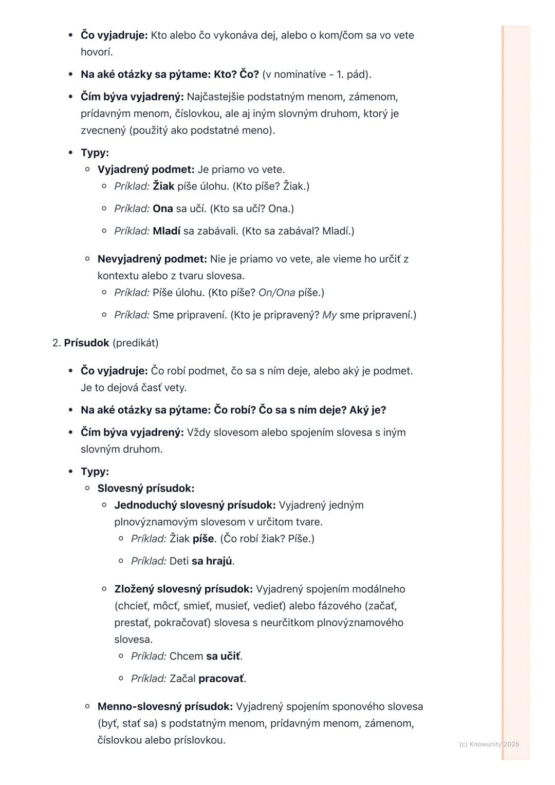 # Vetné členy

1. Prehľad vetných členov

Vetné členy sú základné stavebné kamene každej vety. Pomáhajú nám
pochopiť, ako sú slová vo vete p