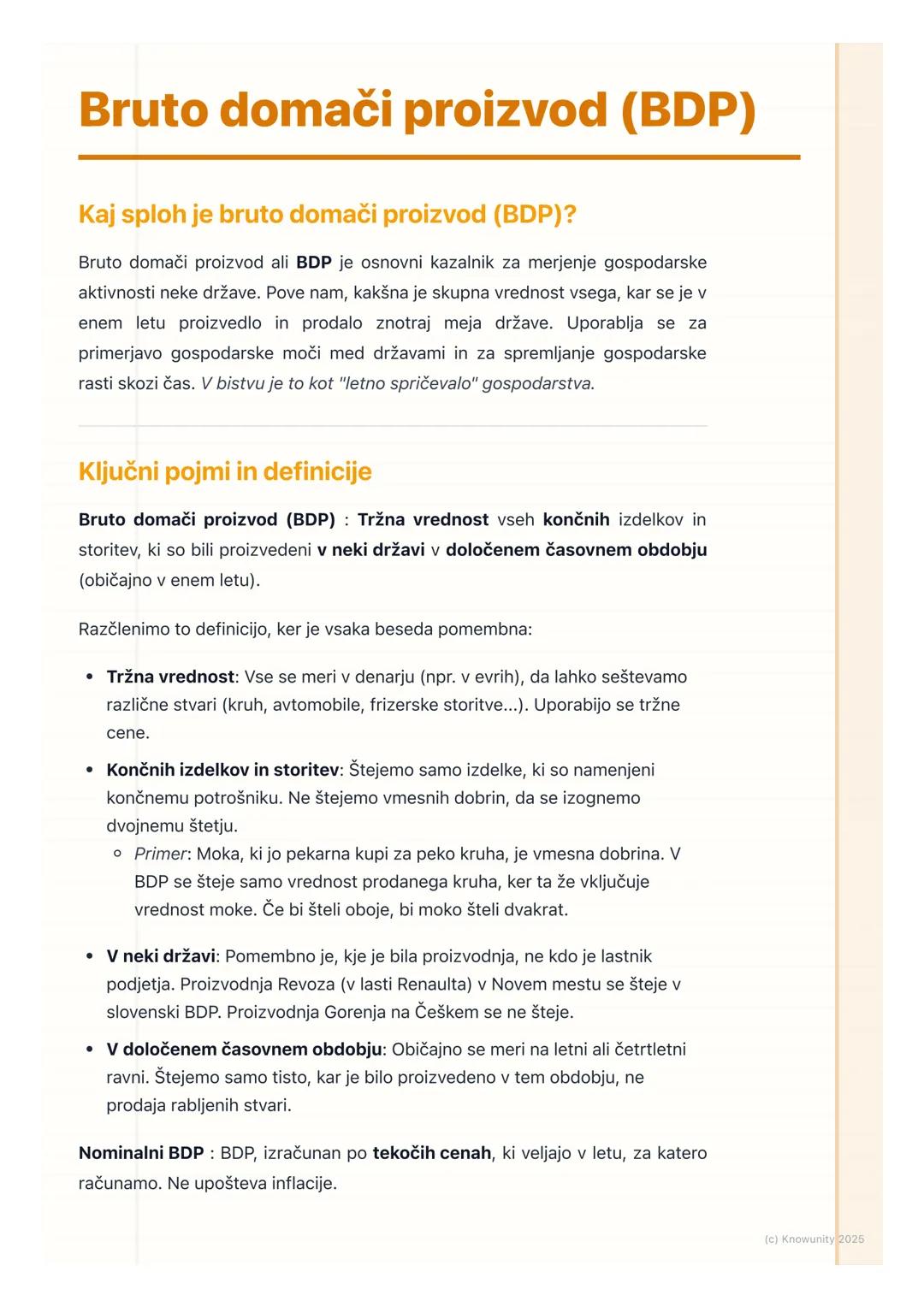 # Bruto domači proizvod (BDP)

Kaj sploh je bruto domači proizvod (BDP)?

Bruto domači proizvod ali BDP je osnovni kazalnik za merjenje gosp