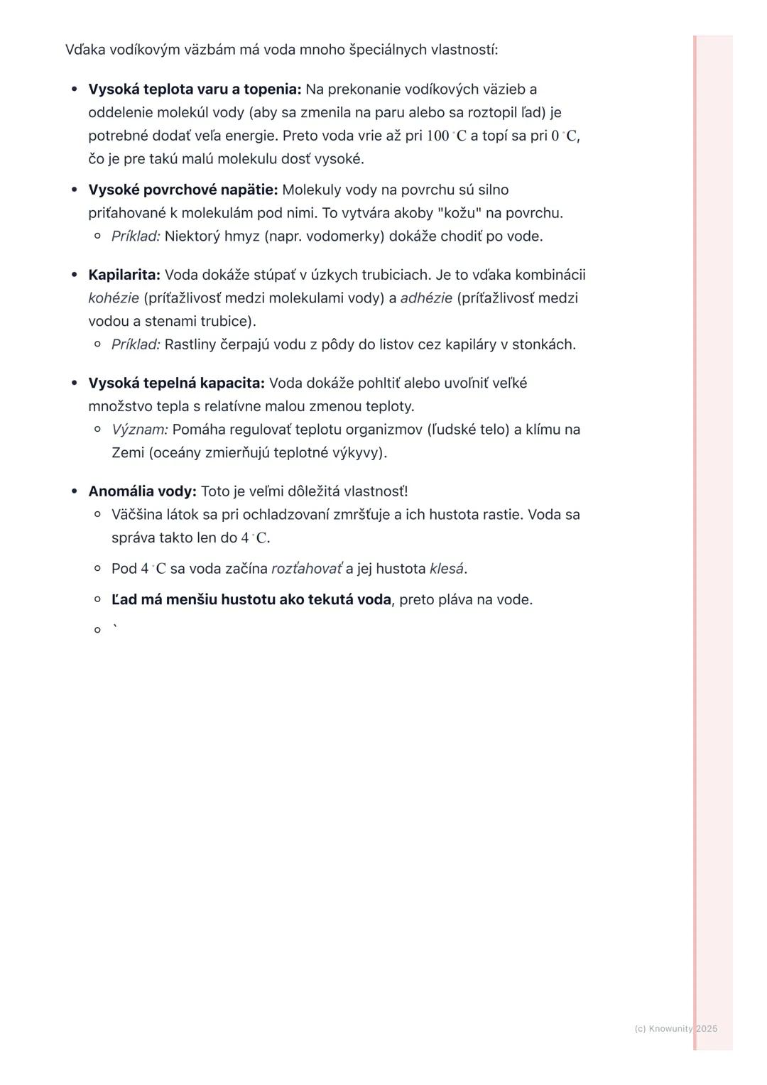 # Voda - najdôležitejšia
zlúčenina

1. Prehľad / Úvod

Voda je pre nás všetkých úplne kľúčová. Je to najrozšírenejšia zlúčenina na
Zemi a be