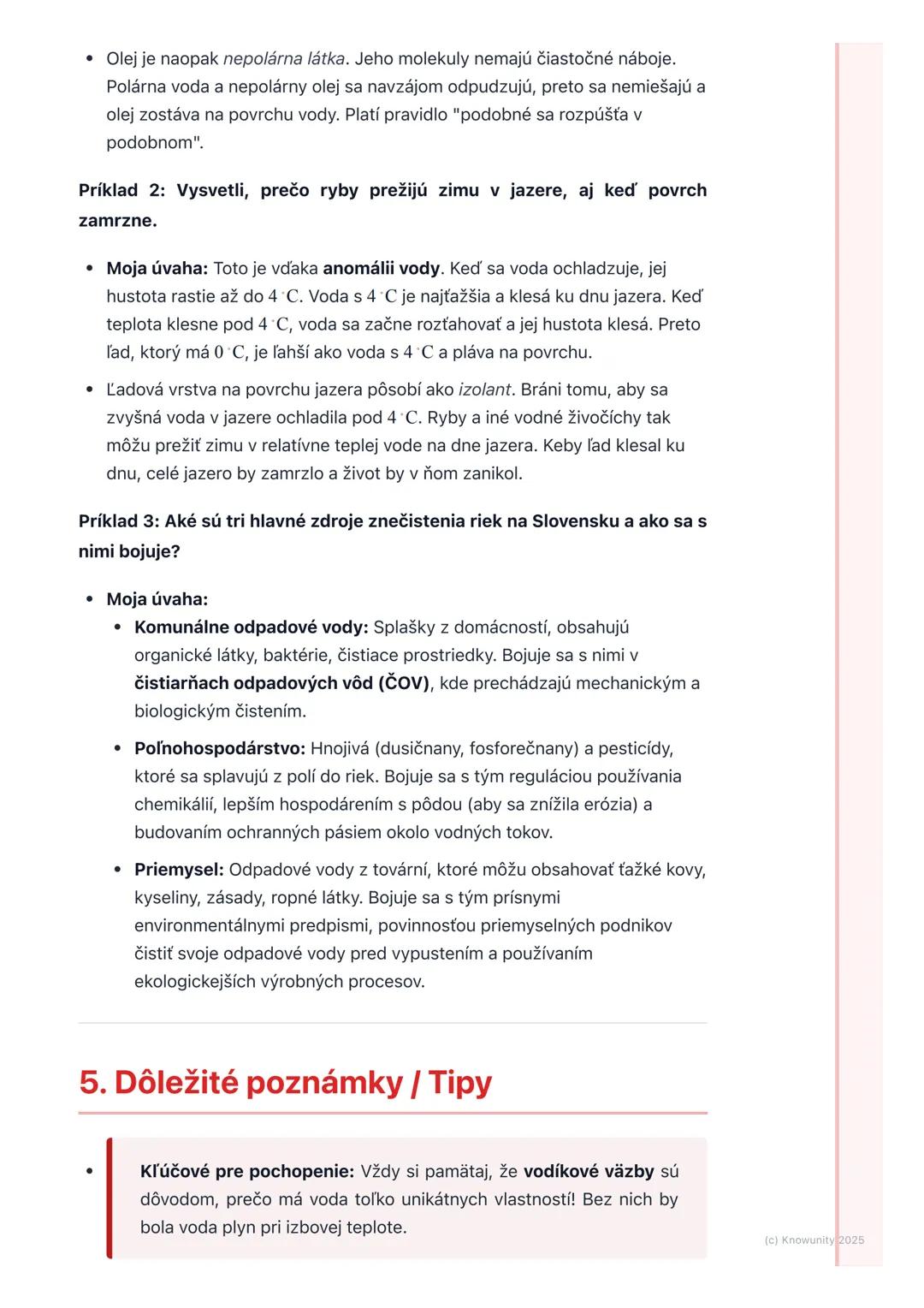 # Voda - najdôležitejšia
zlúčenina

1. Prehľad / Úvod

Voda je pre nás všetkých úplne kľúčová. Je to najrozšírenejšia zlúčenina na
Zemi a be