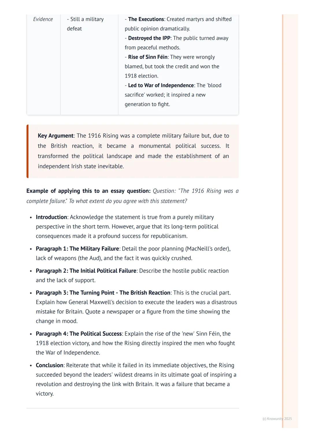 # The 1916 Rising

## Context and overview of the Rising

The 1916 Rising was an armed insurrection in Dublin during Easter Week, aimed at
e