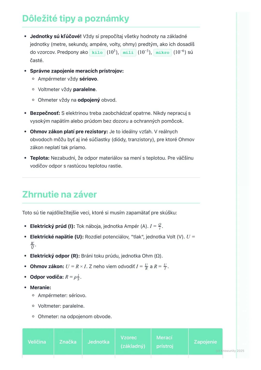# Elektrický prúd, napätie, odpor

Úvod do témy

Dnes si zopakujeme základy elektrotechniky, konkrétne elektrický prúd,
napätie a odpor. Tie