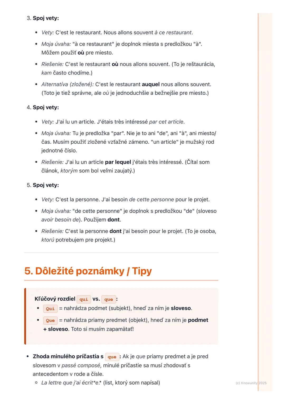 # Vzťažné zámená (Pronoms
relatifs simples et composés)

1. Prehľad vzťažných zámen

Vzťažné zámená sú super dôležité vo francúzštine, lebo 