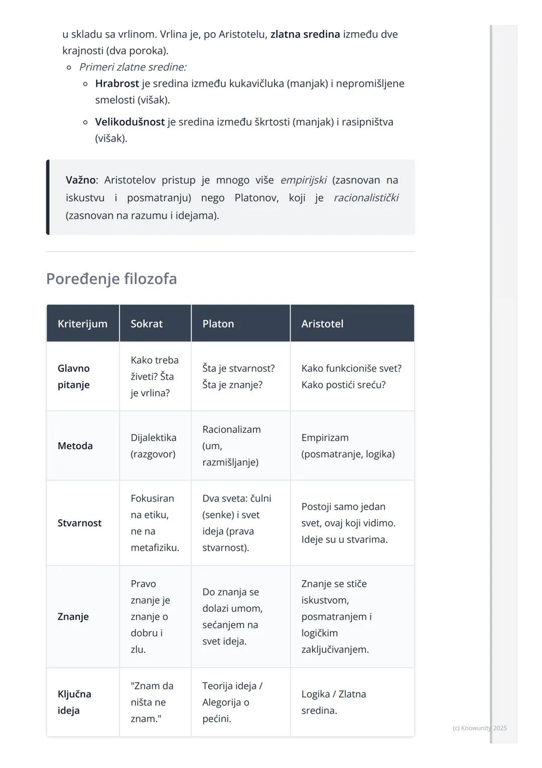 # Stara grčka filozofija (Sokrat, 
Platon, Aristotel)

Uvod: Velika trojka antičke filozofije

Ovo su najvažniji filozofi stare Grčke, osnov