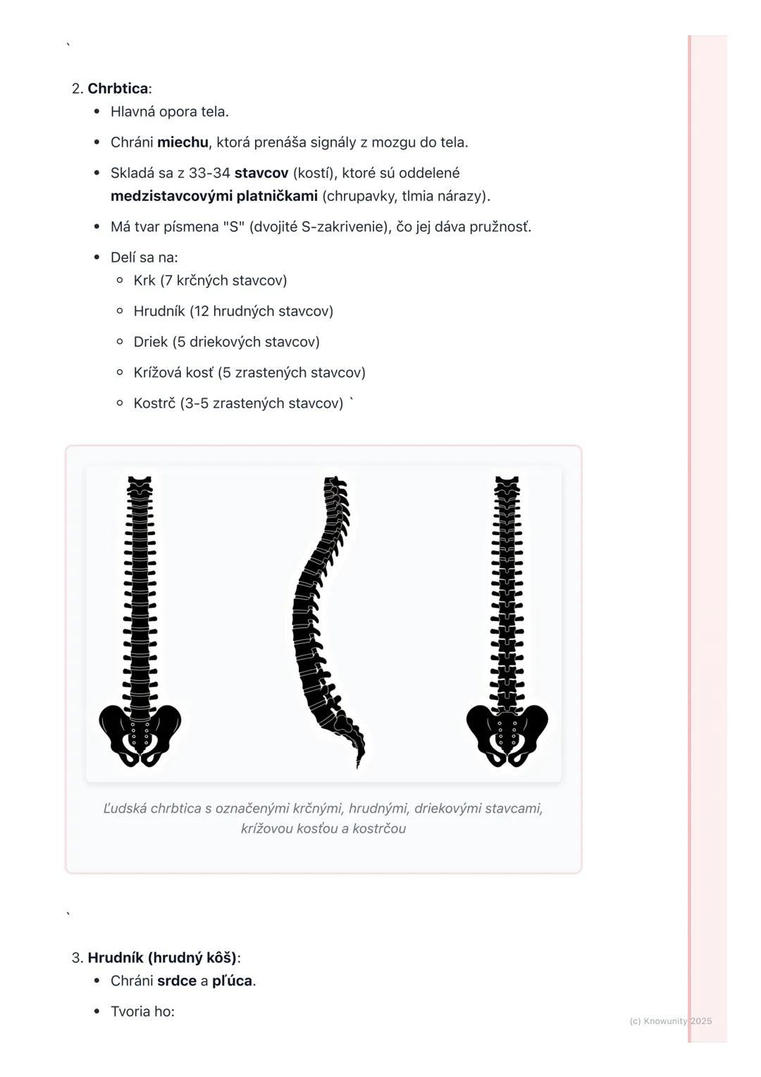 # Kostra človeka

## 1. Prehľad kostry človeka

Kostra je vlastne taký náš vnútorný "lešenie" alebo rám, ktorý drží celé naše
telo pokope. J