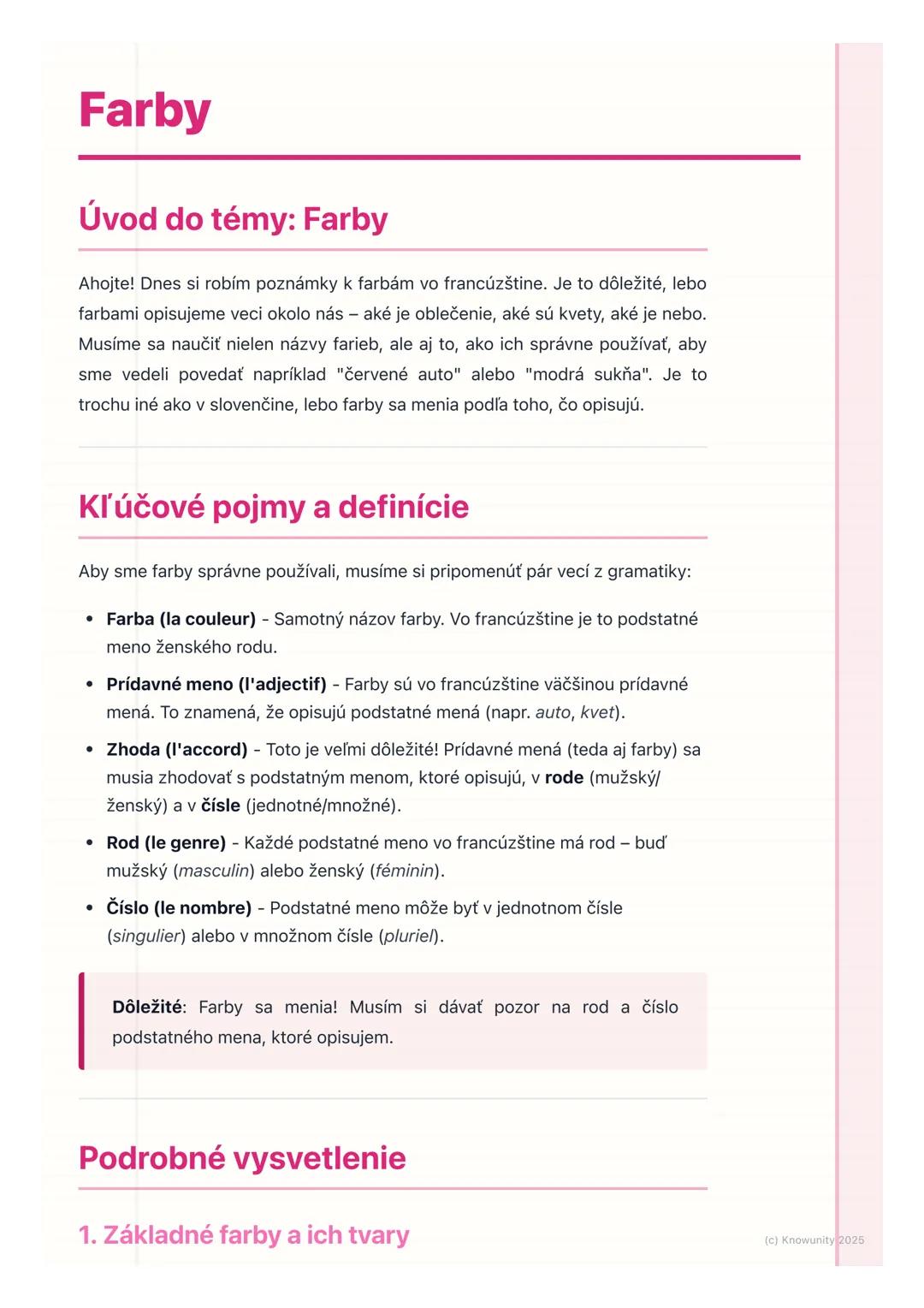 Spoznávame Základné Farby