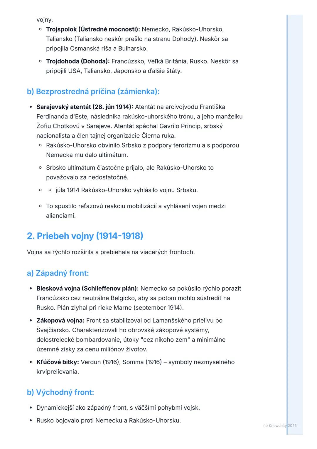 # Prvá svetová vojna a jej
dôsledky

Prehľad prvej svetovej vojny a jej
dôsledkov

Prvá svetová vojna (1914-1918) bola jedným z najničivejší