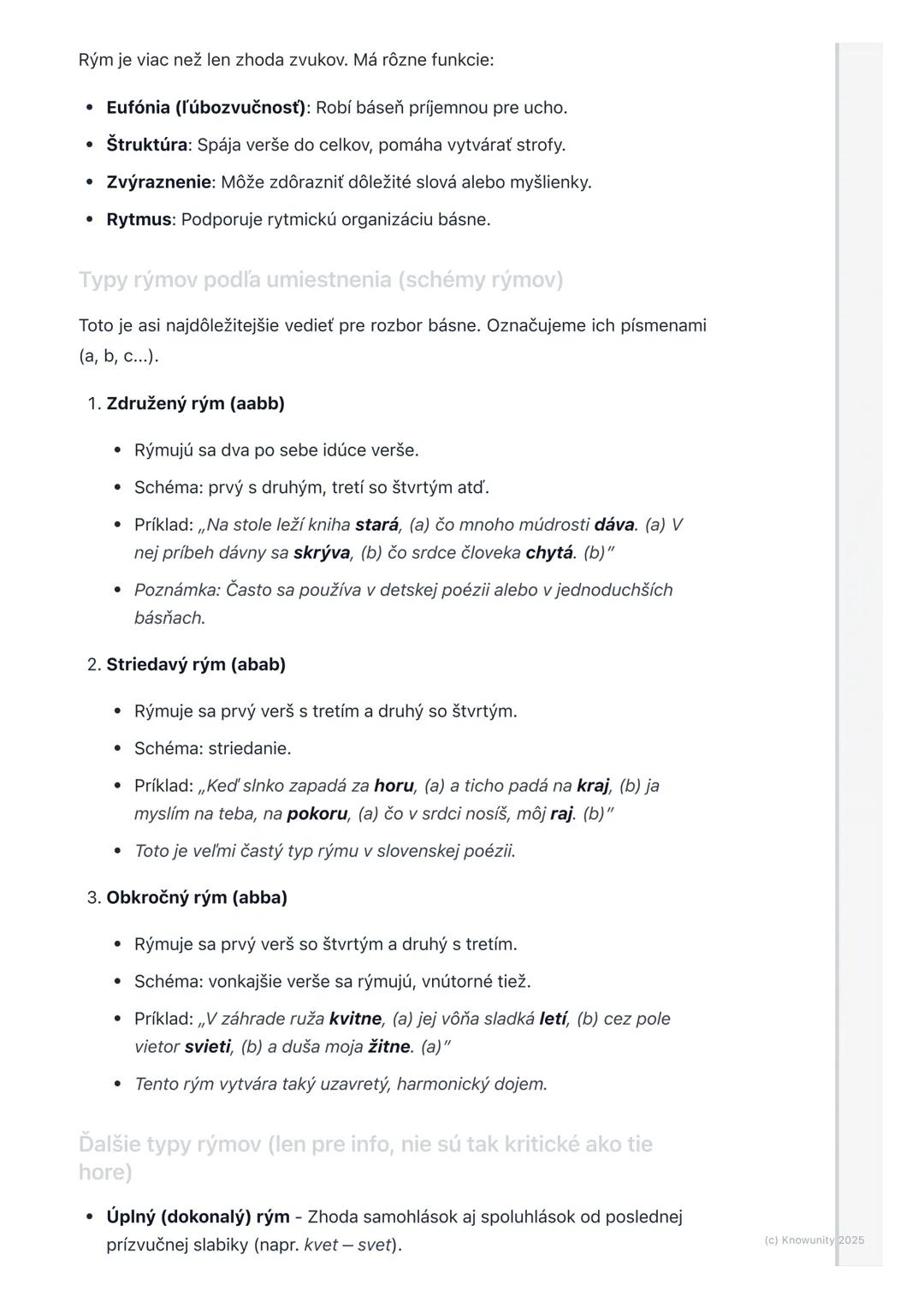 # Rým a rytmus

1. Úvod do rýmu a rytmu

Dnes sa pozrieme na rým a rytmus, dva super dôležité prvky v poézii.
Pomáhajú básňam znieť dobre, m
