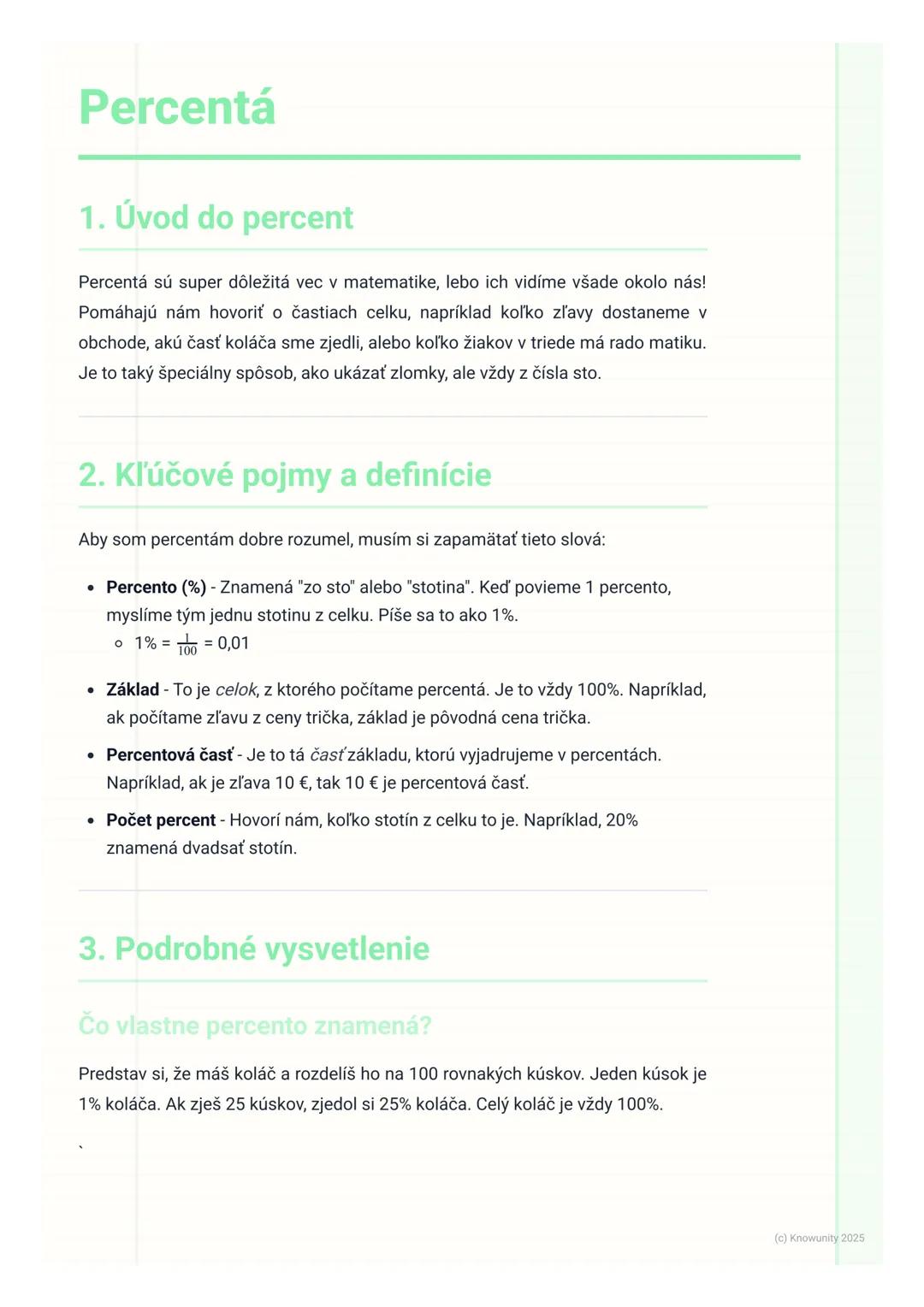 Percentá: Jednoduchý Sprievodca