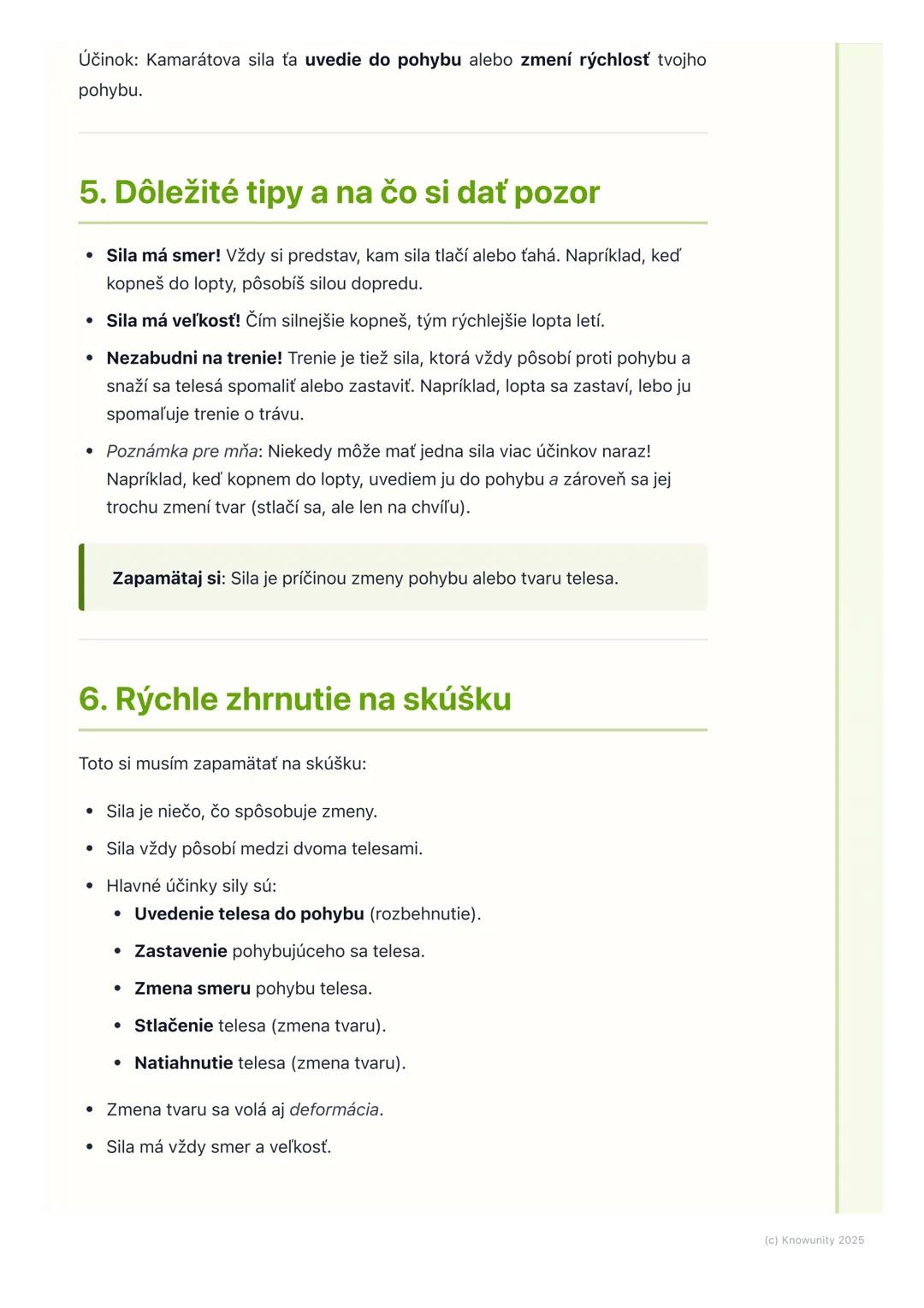 # Účinky sily

1. Úvod do účinkov sily

Sila je niečo, čo dokáže zmeniť stav telies okolo nás. V škole sa učíme, že sila
nie je vidieť, ale 