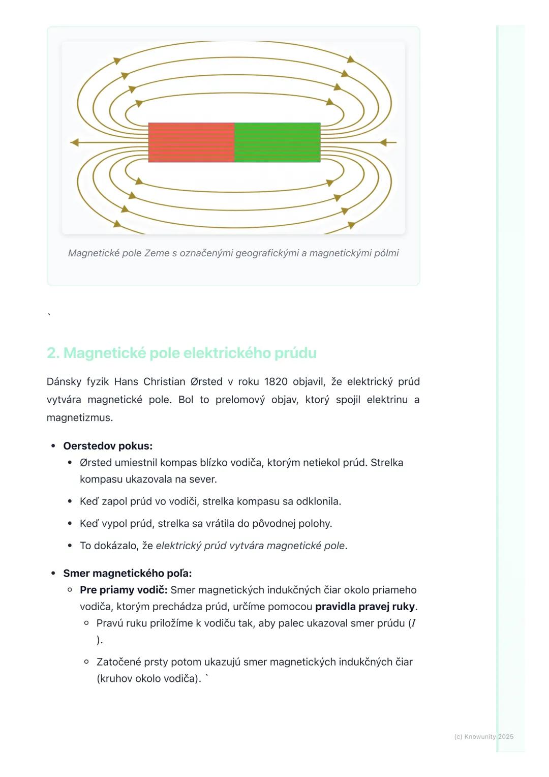 # Magnetické pole

Úvod do magnetického poľa

Magnetické pole je oblasť okolo magnetu alebo elektrického prúdu, kde
pôsobia magnetické sily.