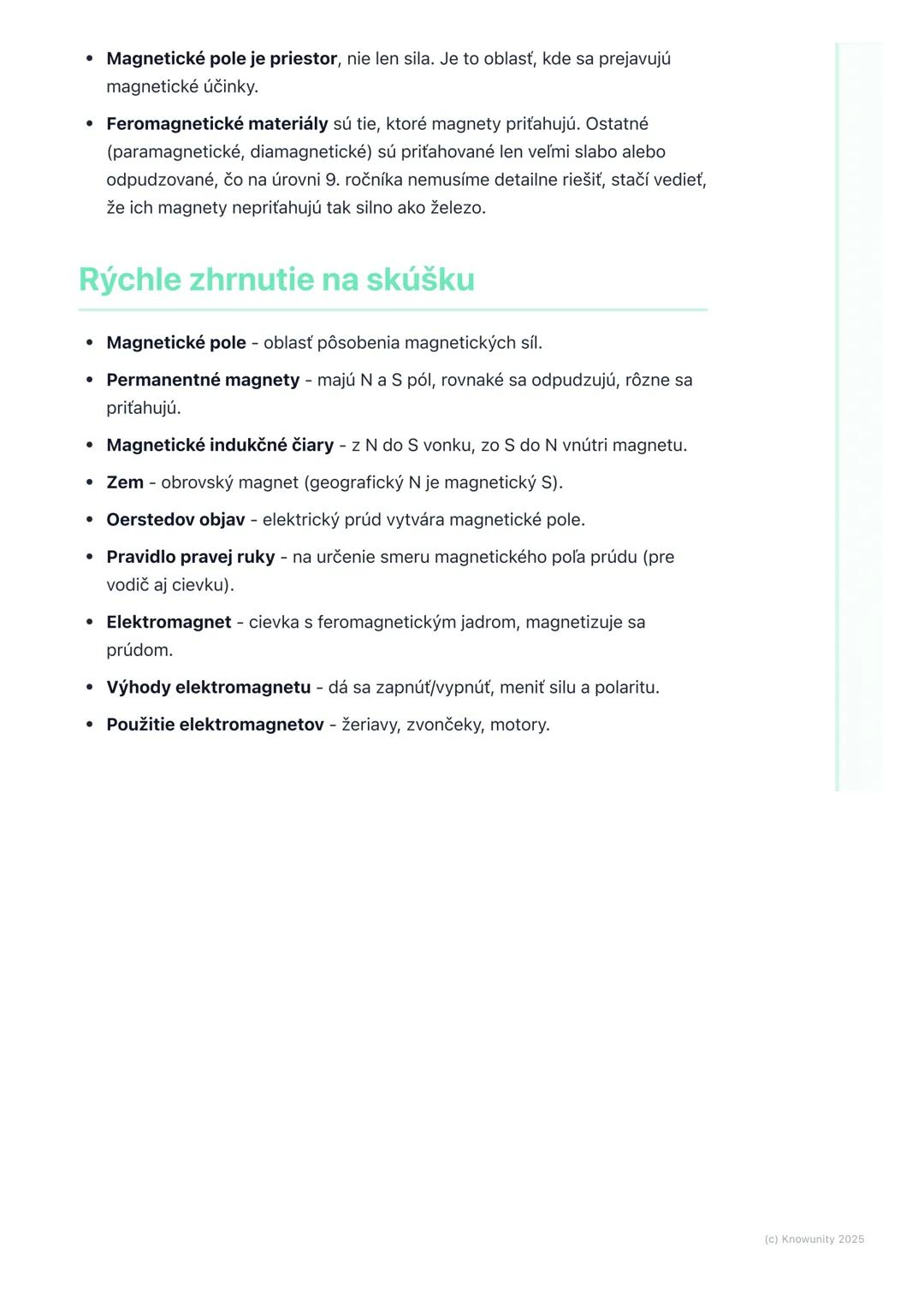 # Magnetické pole

Úvod do magnetického poľa

Magnetické pole je oblasť okolo magnetu alebo elektrického prúdu, kde
pôsobia magnetické sily.