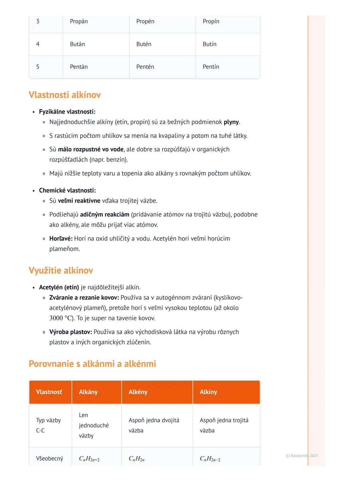 # Alkíny

1. Prehľad a úvod

Takže, dnes sa pozrieme na alkíny. Sú to ďalšia skupina uhľovodíkov, ktoré sú pre
nás v chémii dôležité. Už sme