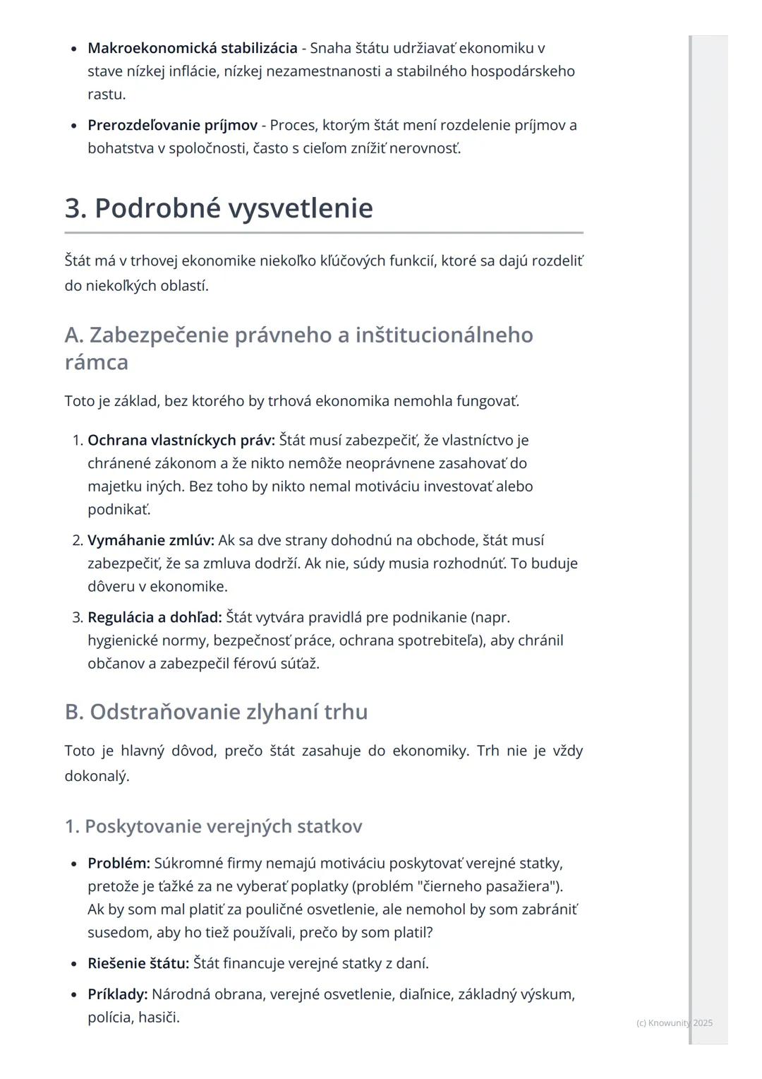 # Funkcie štátu v trhovej
ekonomike

1. Prehľad funkcií štátu v trhovej
ekonomike

Štát v trhovej ekonomike nie je len pasívnym pozorovateľo