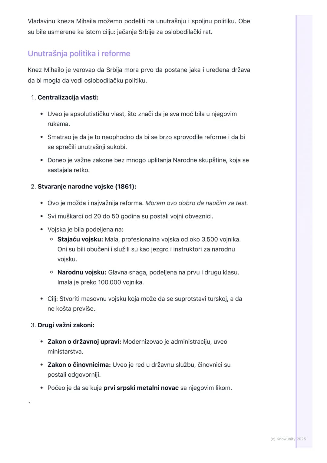 # Vladavina kneza Mihaila
Obrenovića

Uvod u period vladavine kneza Mihaila

Knez Mihailo Obrenović je vladao Srbijom u dva navrata. Njegova