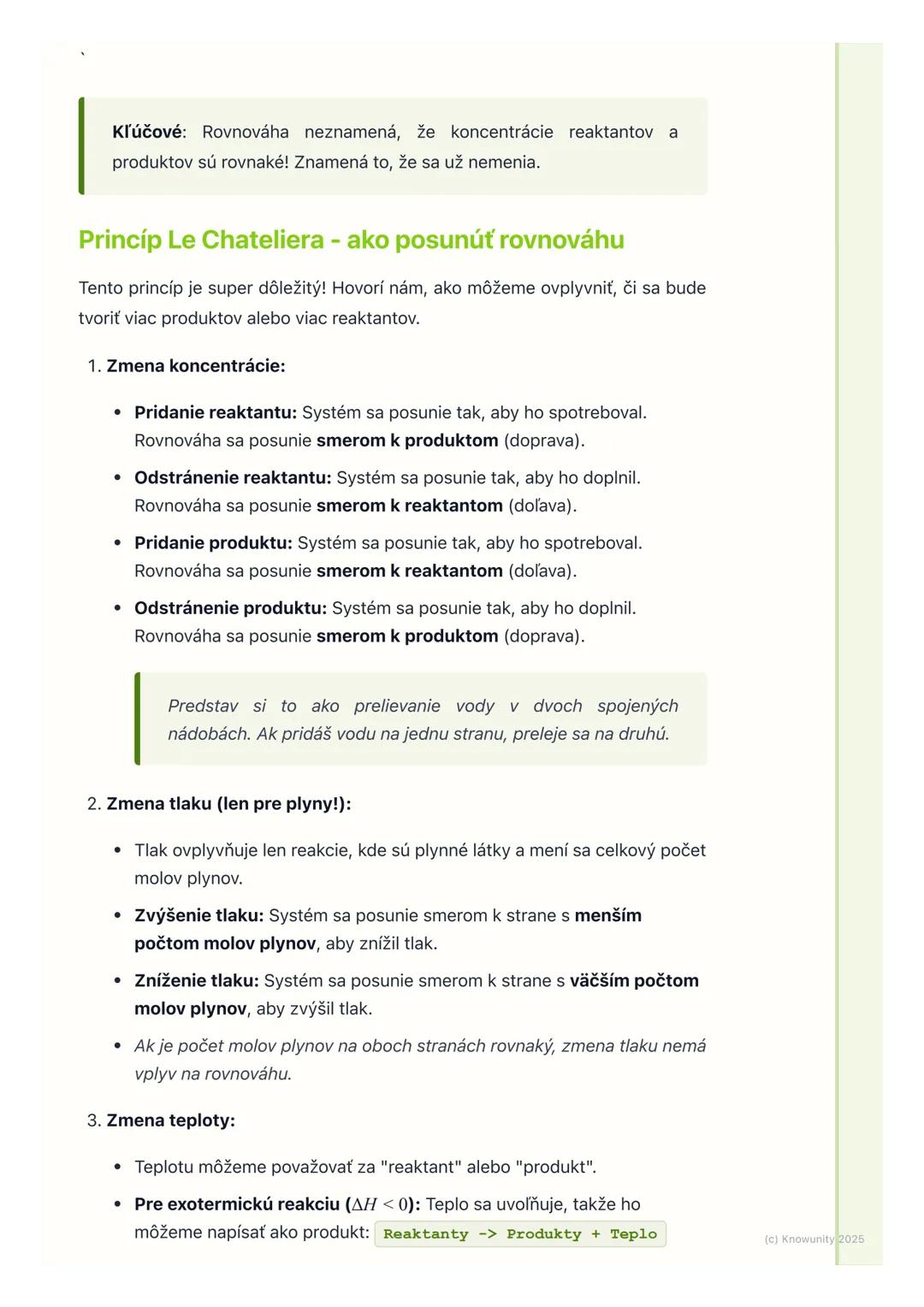 # Chemická rovnováha a
termochémia

1. Úvod do chemickej rovnováhy a
termochémie

V chémii sa často učíme o reakciách, kde reaktanty reagujú