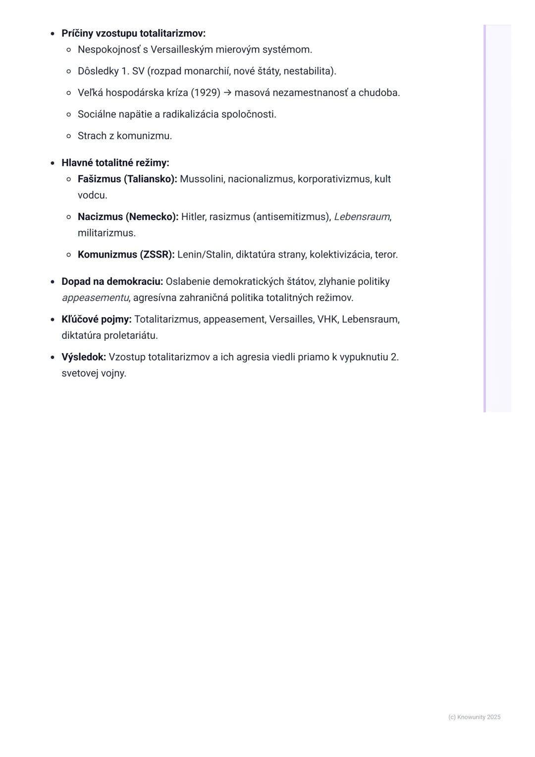 # Medzivojnové obdobie a vzostup
totalitarizmov

1.  Prehľad medzivojnového obdobia a
vzostupu totalitarizmov

Medzivojnové obdobie (1918-19