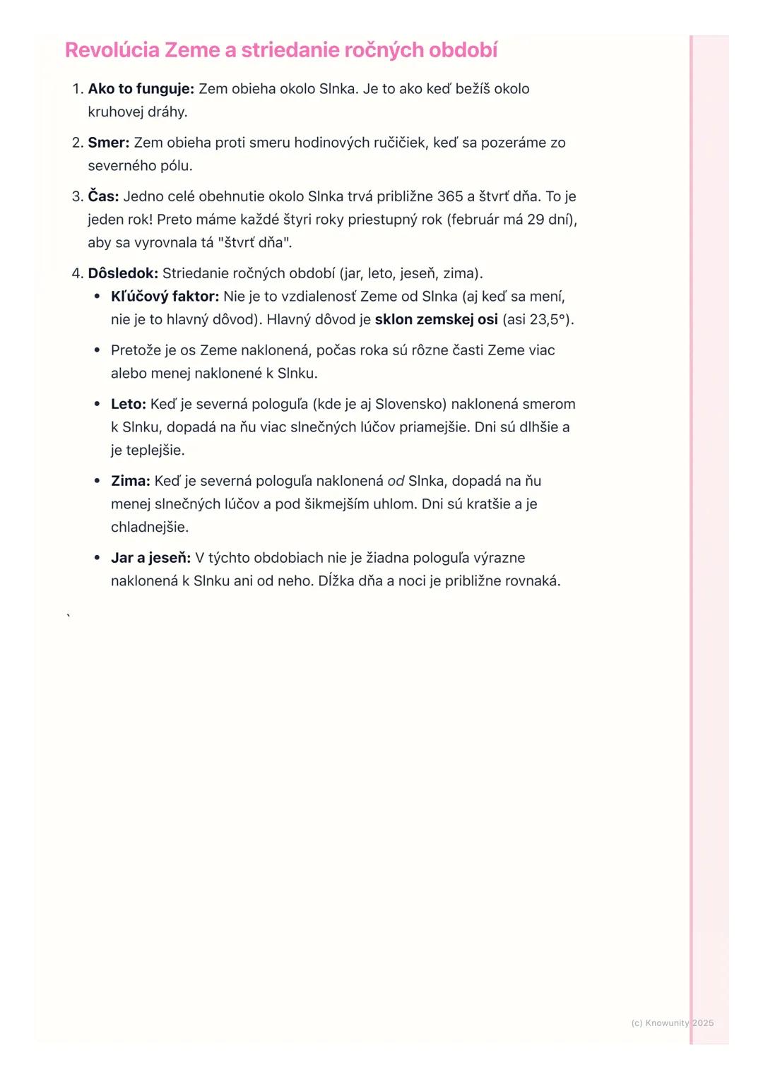 # Pohyby Zeme a ich dôsledky

1. Prehľad / úvod

Zem, na ktorej žijeme, nie je len tak nehybne vo vesmíre. Stále sa pohybuje! Má
dva hlavné 