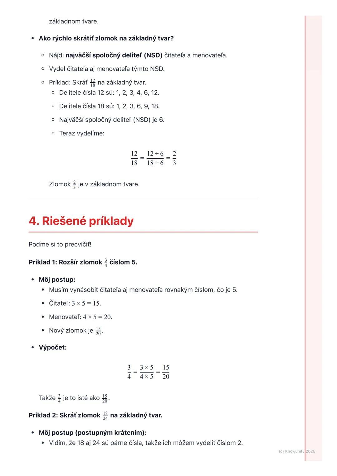 # Rozšírenie a krátenie zlomkov

## 1. Úvod k rozšíreniu a kráteniu zlomkov

Dnes sa budeme učiť, ako môžeme zlomky upravovať, aby vyzerali 