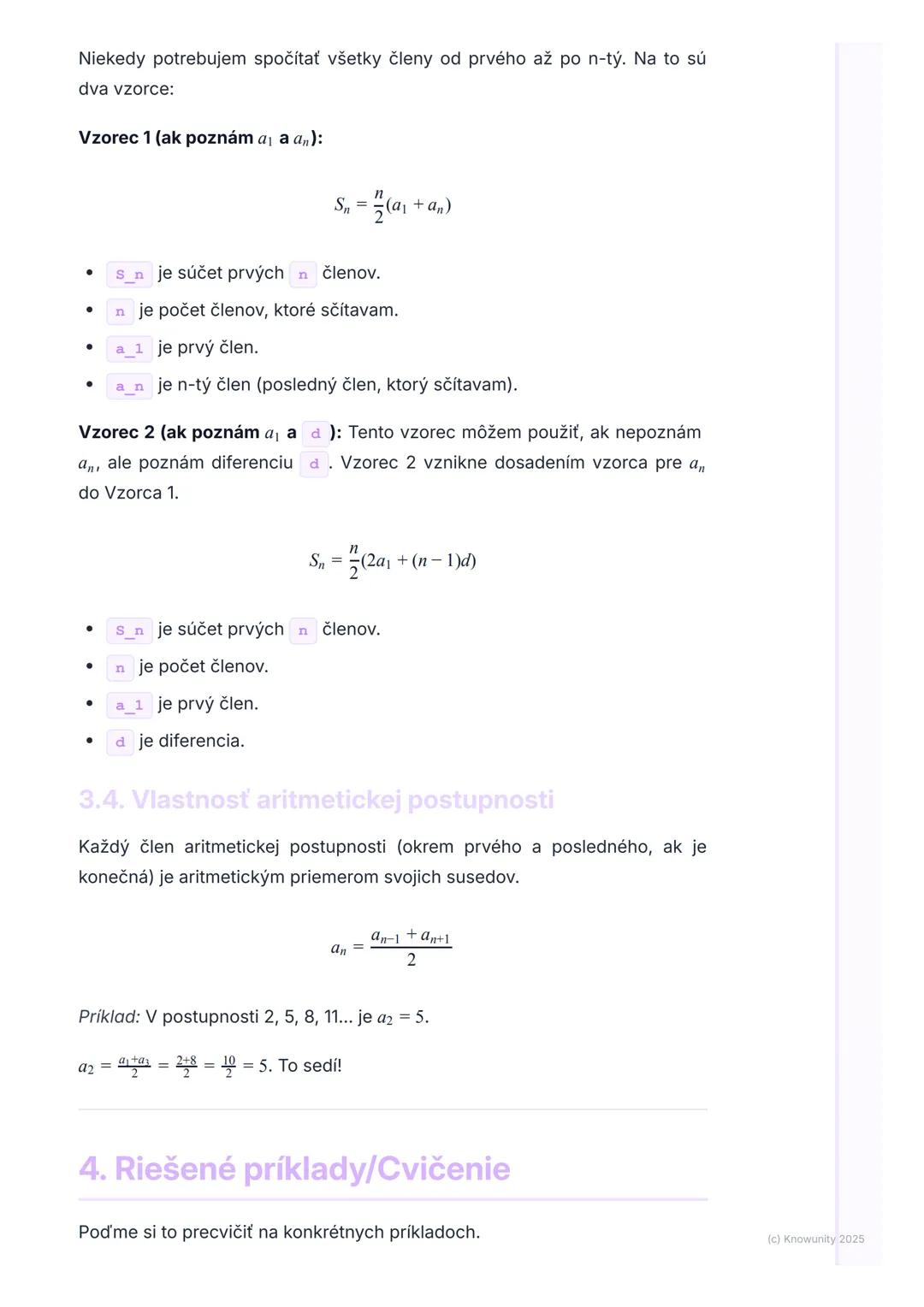 # Aritmetická postupnosť

1. Prehľad aritmetickej postupnosti

Ahoj! Dnes sa pozrieme na aritmetickú postupnosť, čo je dôležitá časť
postupn