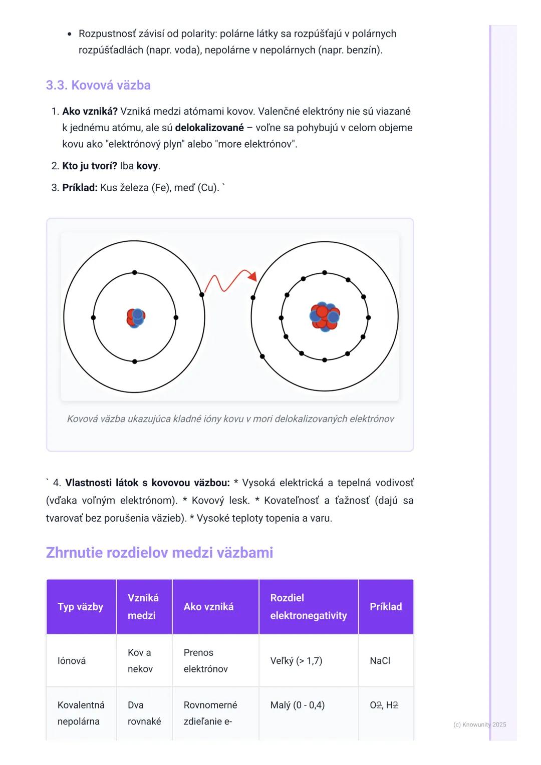 # Chemické väzby

1. Prehľad chemických väzieb

Chemické väzby sú ako "lepidlo", ktoré drží atómy pohromade v molekulách alebo
v kryštáloch.