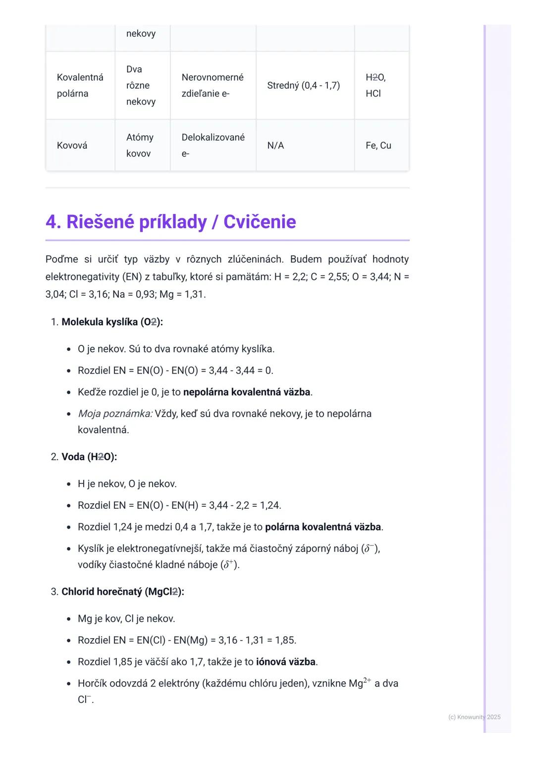 # Chemické väzby

1. Prehľad chemických väzieb

Chemické väzby sú ako "lepidlo", ktoré drží atómy pohromade v molekulách alebo
v kryštáloch.