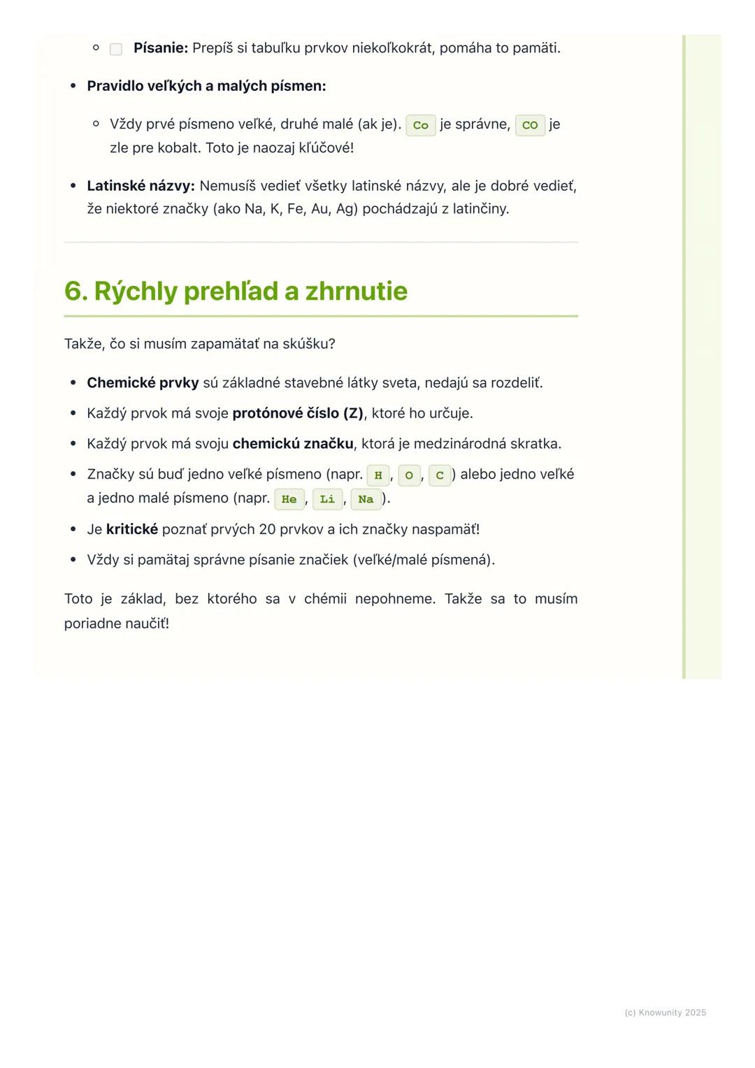 # Chemické prvky a značky

1. Prehľad a úvod

Takže, dnes sa budeme učiť o chemických prvkoch a ich značkách. Je to super
dôležité, lebo che