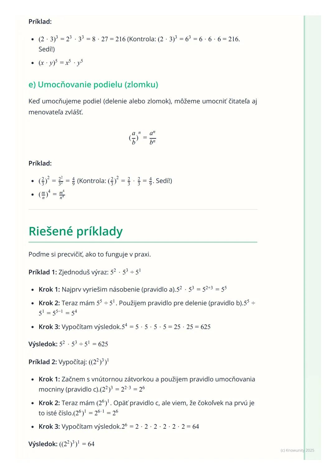 # Mocniny s prirodzeným
exponentom

Úvod do mocnín

Ahoj! Dnes si robím poznámky k mocninám s prirodzeným exponentom. Je to
dôležitá téma, l