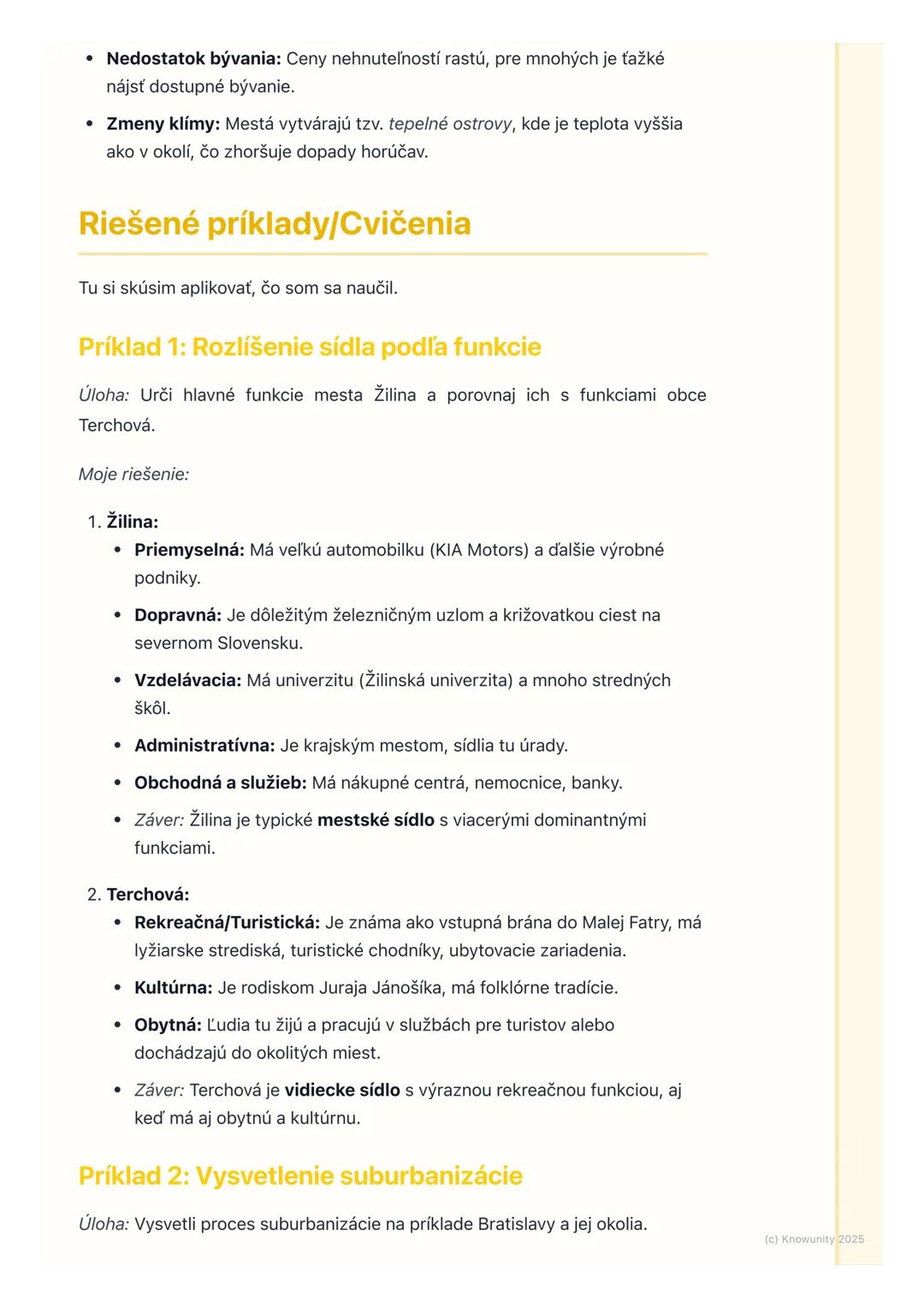 # Sídla a urbanizácia

Prehľad sídel a urbanizácie

V tejto téme sa budeme venovať tomu, ako ľudia žijú usporiadaní v priestore
v rôznych ty