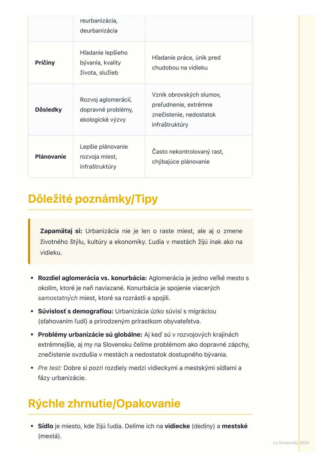 # Sídla a urbanizácia

Prehľad sídel a urbanizácie

V tejto téme sa budeme venovať tomu, ako ľudia žijú usporiadaní v priestore
v rôznych ty